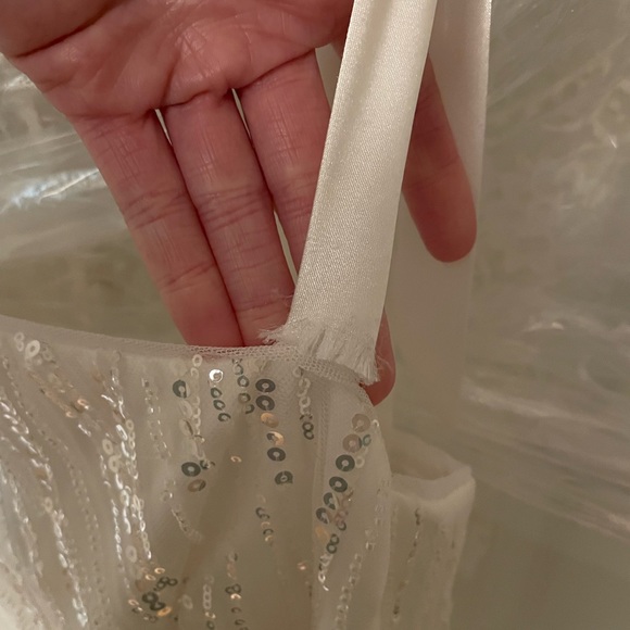 White, sequined ML by Monique Lhuillier party dress - Picture 7 of 7